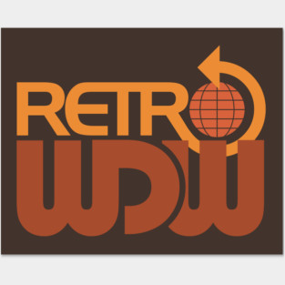 RetroWDW Stacked Logo Posters and Art