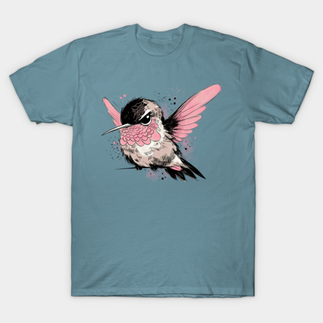 Grumpy Hummingbird T-Shirt by H. R. Sinclair