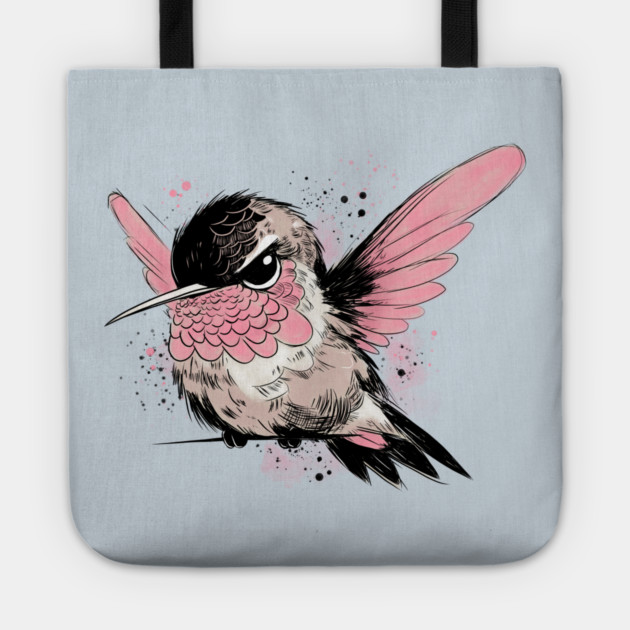 Grumpy Hummingbird Tote by H. R. Sinclair