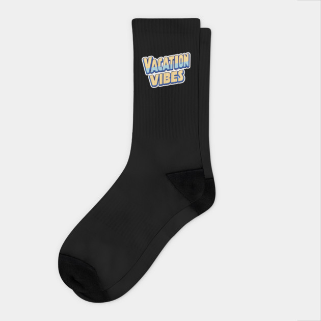 Vacation Vibes Socks by DIGITAL MERCH CREATIONS