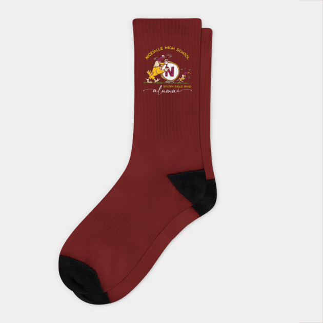 Alumni - Niceville High Retro Golden Eagle Band Socks by Rocket Girl