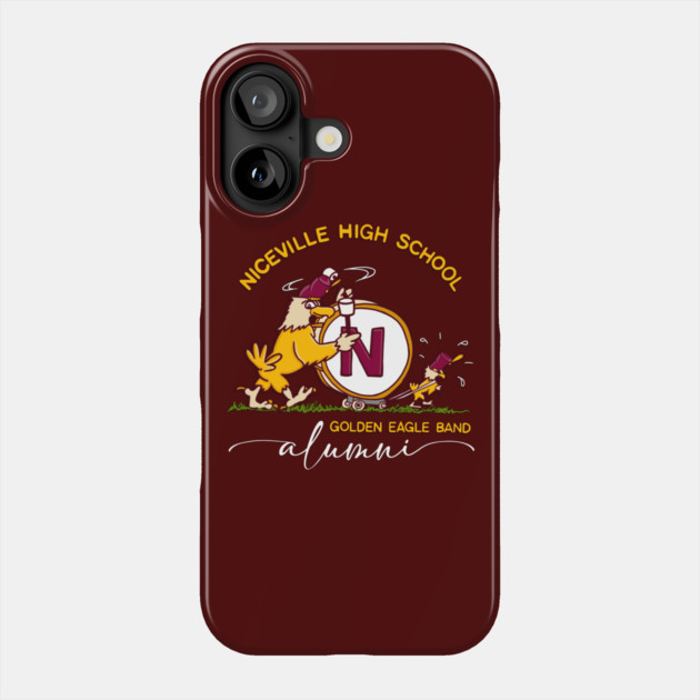 Alumni - Niceville High Retro Golden Eagle Band Phone Case by Rocket Girl