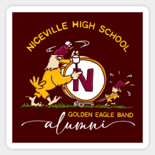 Alumni - Niceville High Retro Golden Eagle Band Sticker