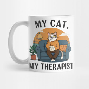 My Cat my Therapist Mug