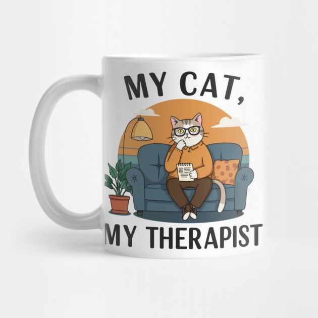 My Cat my Therapist by enrynz