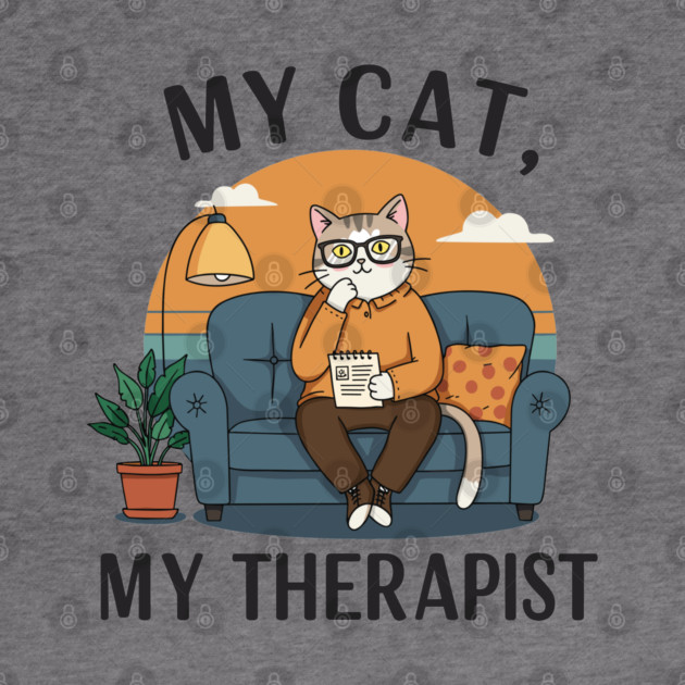My Cat my Therapist by enrynz