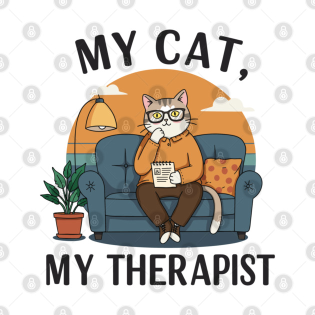 My Cat my Therapist by enrynz