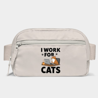I Work for Cats Bag