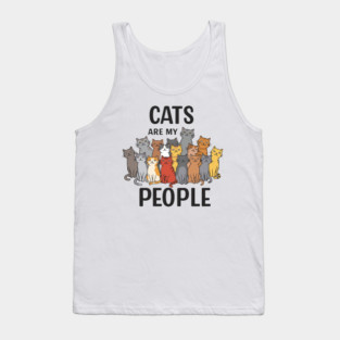 Cats are my People Tank Top