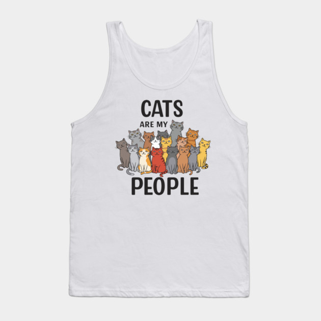 Cats are my People Tank Top by enrynz
