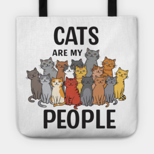 Cats are my People Tote