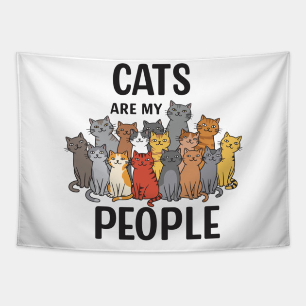 Cats are my People Tapestry by enrynz