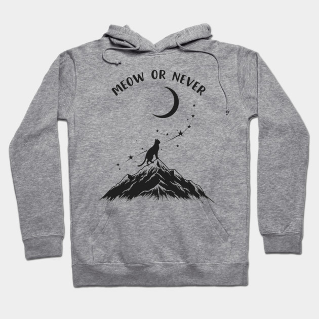 Meow or Never Hoodie by enrynz