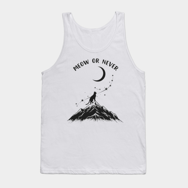 Meow or Never Tank Top by enrynz