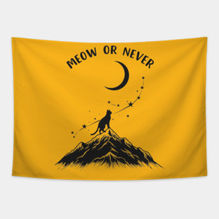 Meow or Never Tapestry