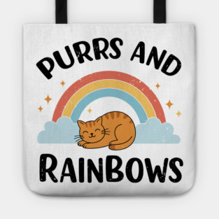 Purrs and Rainbows Tote