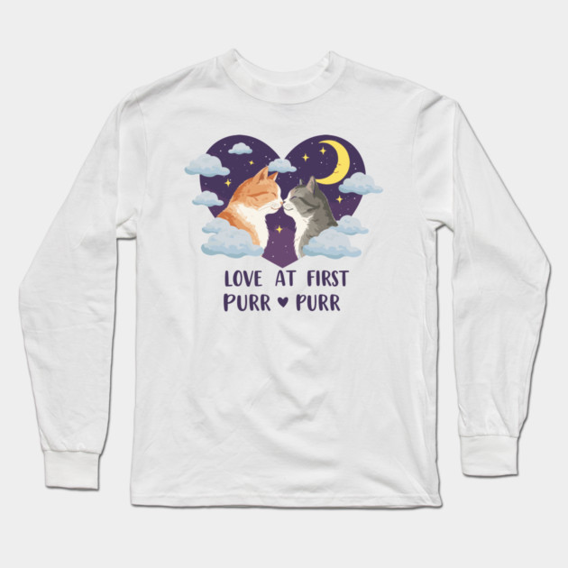 Love at first Purr Long Sleeve T-Shirt by enrynz