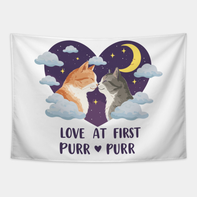 Love at first Purr Tapestry by enrynz