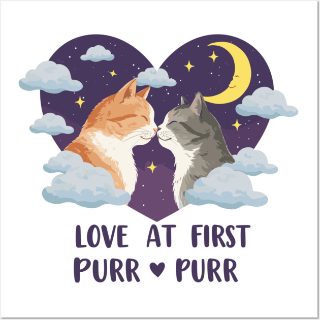 Love at first Purr Wall Art by enrynz