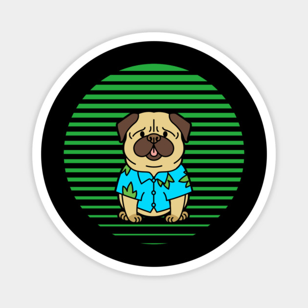 Funny Pug Magnet by Pixel Threads 