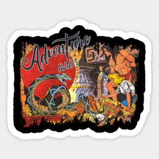 Adventure Awaits Vintage Worn Tee Magnet