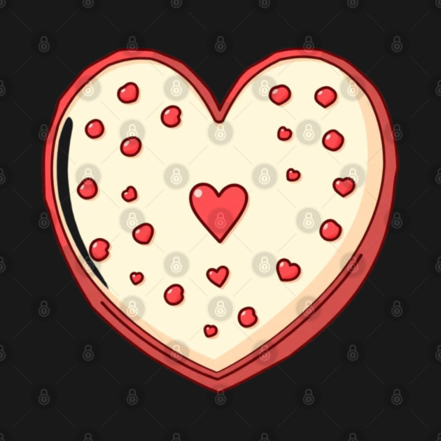 Cake Heart For Valentines Day by Creatifly Graphic Tees