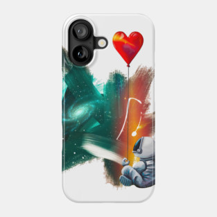Astronaut Paints The Galaxy Phone Case