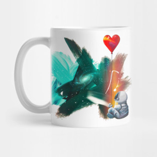 Astronaut Paints The Galaxy Mug