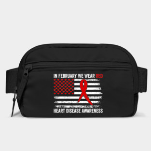 In February We Wear Red Heart Disease Awareness Month Bag