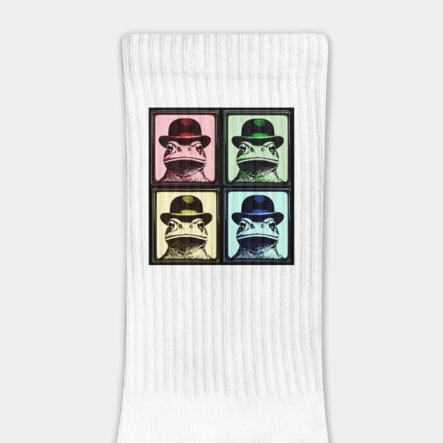 Toad Wearing Bowler Hat, in four colors by Luxinda