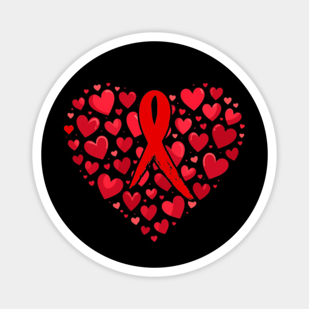 Red Heart Disease Awareness Month Magnet by ArtistTee ⭐⭐⭐⭐⭐