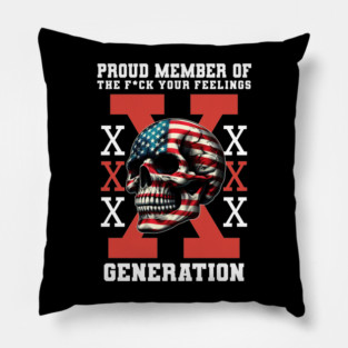 Gen-Xers Pillow
