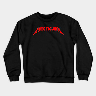 HECTICANA - Gorl World ALR Metal \m/ Meme logo Crewneck Sweatshirt