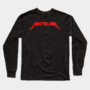HECTICANA - Gorl World ALR Metal \m/ Meme logo Long Sleeve T-Shirt