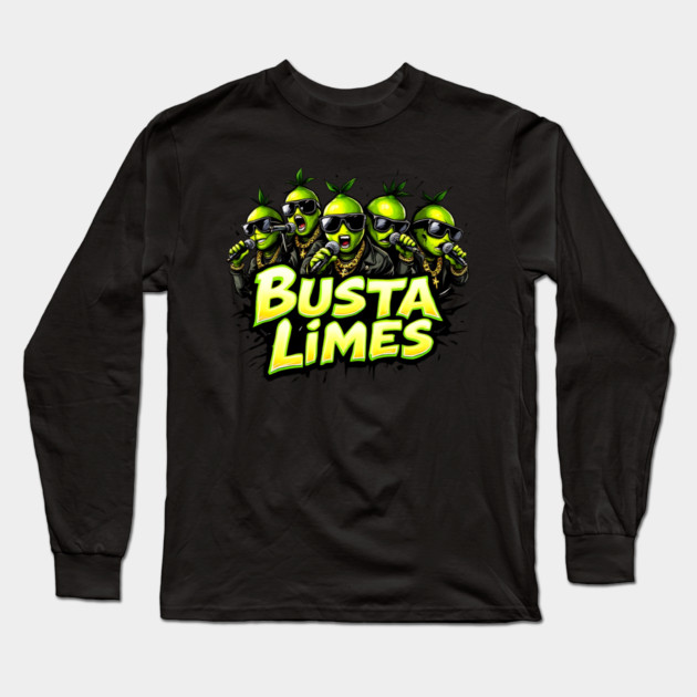 Busta Lime Long Sleeve T-Shirt by UrbanLifeApparel