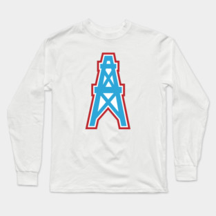 Vintage Houston Oilers Logo Long Sleeve T-Shirt