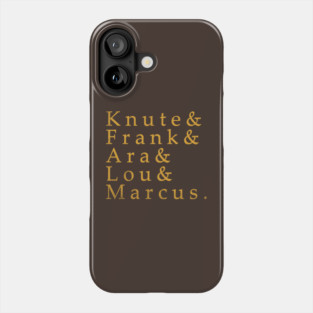 Notre Dame Fighting Irish - Knute, frank, ara, lou Phone Case