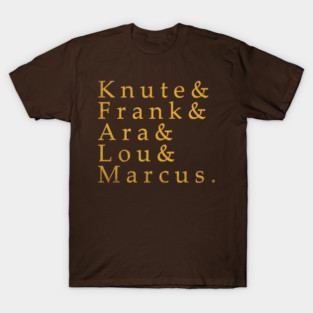 Notre Dame Fighting Irish - Knute, frank, ara, lou T-Shirt
