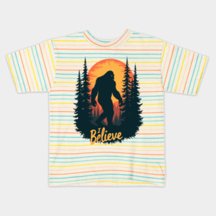 I Believe in Bigfoot Kids T-Shirt