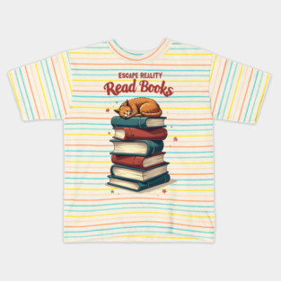 Escape Reality, Read Books Kids T-Shirt