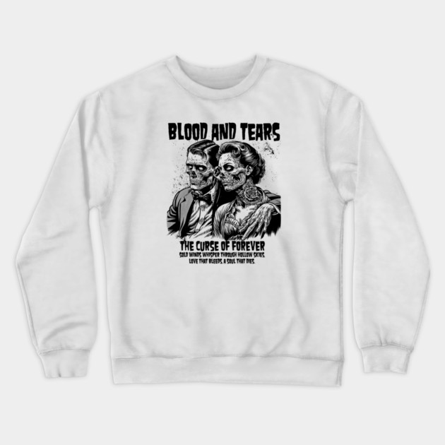 BLOOD AND TEARS Crewneck Sweatshirt by artslaves