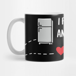 I Followed My Heart And It Led Me To The Fridge Food Snack Lover Sarcasm Mug