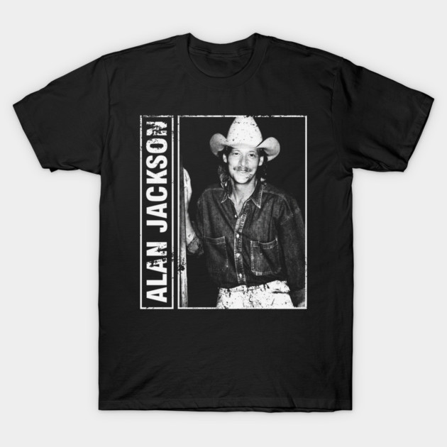 Alan Jackson 80s 90s // Vintage Distressed Fanmade T-Shirt by Oilotilia Fanmade