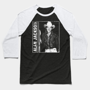 Alan Jackson 80s 90s // Vintage Distressed Fanmade Baseball T-Shirt