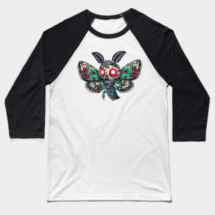 Goth Moth Baseball T-Shirt