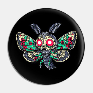 Goth Moth Pin