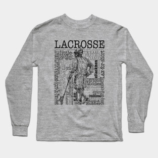Lacrosse Montage (Male) Long Sleeve T-Shirt