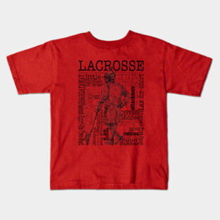 Lacrosse Montage (Male) Kids T-Shirt
