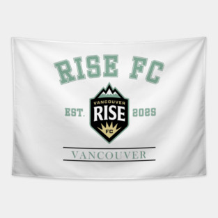 Vancouver Rise FC Canada Northern Super League Vintage Logo Tapestry