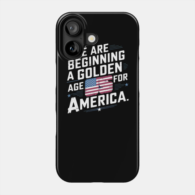 New Age of America, USA Flag Phone Case by logiamerch